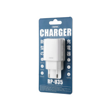 Remax Join Us RP-U35   Set US/CN/EU wall Charger Dual Jane Series 2.1A Dual USB Charger